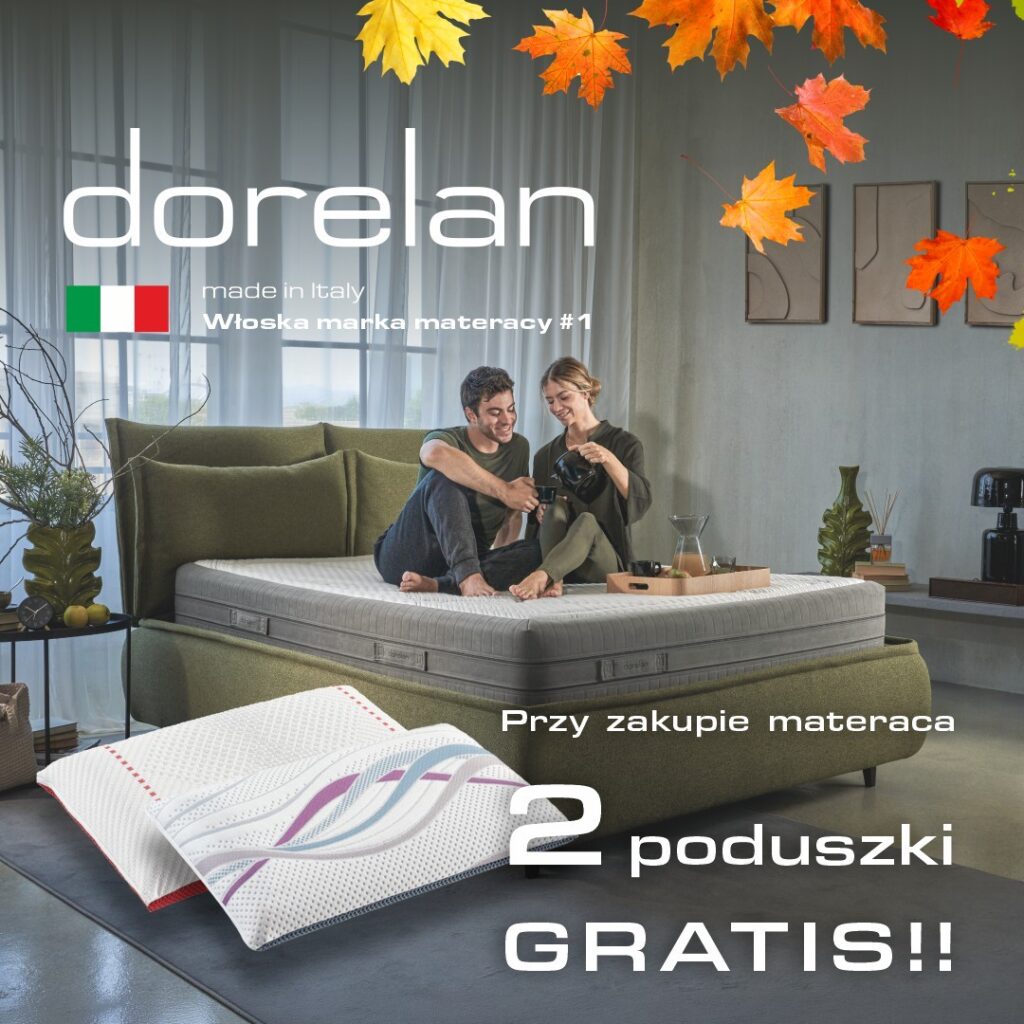 DORELAN PRZY ZAKUPIE MATERACA PODUSZKI GRATIS